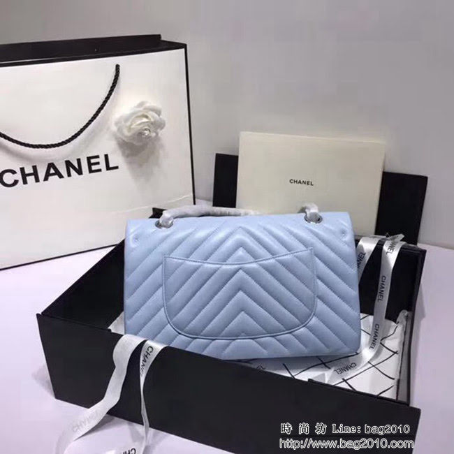 香奈兒CHANEL 升級版V線1112高仿原單小羊皮肩背斜挎包 DSC1238